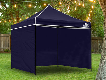 Gazebo Silver coated roof 3x3m Navy