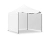 Gazebo Silver coated roof 3x3m White