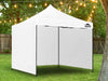 Gazebo Silver coated roof 3x3m White