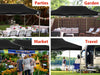 Gazebo C 3X6M Heavy Duty black