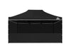 Gazebo Silver coated roof 3x4.5M Black