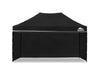 Gazebo Silver coated roof 3x4.5M Black