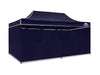 Gazebo C Silver coated roof 3x6m Navy