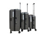 3-piece Front Open Luggage Set - Grey