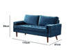 Gyllene Velvet Sofa Set