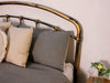 Hartley Metal Queen Bed Frame - Brass