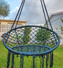 DS BS Handmade Macrame Swing Hammock Chair-Blue