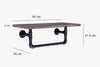 Pipe Shelf 1-Tier With Towel Rack