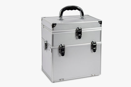 Makeup Case Silver With Drawer