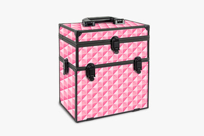 Makeup Case Diamond Pink With Drawer