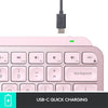 DS PB Logitech MX Keys Mini Wireless Keyboard - Rose