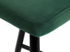 Bar Stool Velvet Covered Green X 2