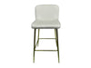 Bar Stool Velvet Covered White X 2