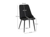 Dining Chair HCD  Velvet Black X2