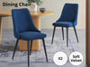 Dining Chair HCD  Velvet Navy X2