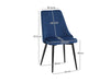 Dining Chair HCD  Velvet Navy X2