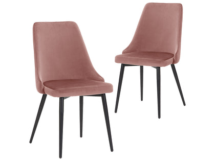 Dining Chair HCD Velvet Deep Blush X2