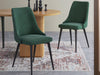 Dining Chair HCD Velvet Emerald Green X2