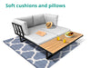 Polyvalent Outdoor Lounge Set Black