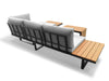 Polyvalent Outdoor Lounge Set Black