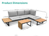 Polyvalent Outdoor Lounge Set Black