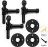 DS BS 3 Pcs Industrial Pipe V Type Coat Hook