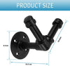 DS BS 3 Pcs Industrial Pipe V Type Coat Hook