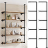 DS BS Industrial Iron Pipe DIY Shelf - 5 Tier