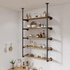 DS BS Industrial Iron Pipe DIY Shelf - 5 Tier