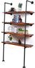 DS BS Industrial Iron Pipe DIY Shelf - 5 Tier