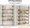 DS BS Industrial Iron Pipe DIY Shelf - 5 Tier