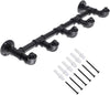 DS BS  Industrial Pipe Coat Towel Rack with 5 Hooks