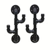 DS BS Industrial Pipe Clothes Holder Hanger-2 Hook