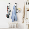 DS BS Industrial Pipe Clothes Holder Hanger-3 Hooks