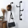 DS BS Industrial Pipe Clothes Holder Hanger-3 Hooks