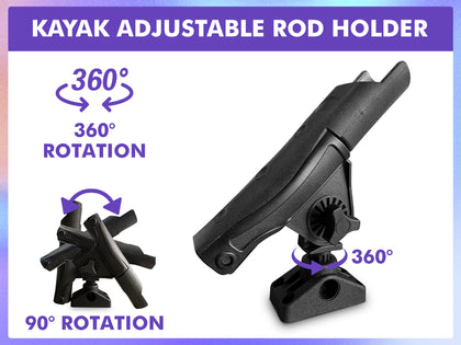 Kayak Swivel Fishing Rod Holder