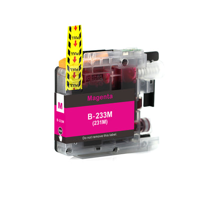 Compatible Ink Cartridge For Brother LC233 231 - Magenta