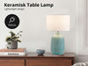 Keramisk Table Lamp Blue