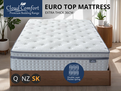 T Euro top mattress DOU36 Super King