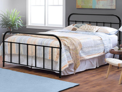 Darcy Double Bed Frame - Metal Black