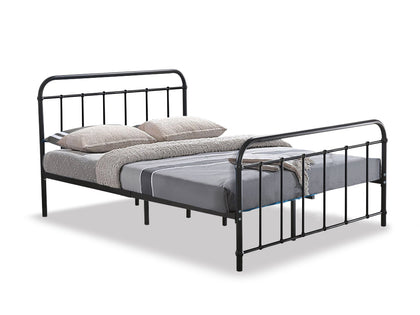 Darcy Double Bed Frame - Metal Black