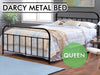 Darcy Queen Bed Frame- Metal Black