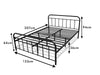 Darcy Queen Bed Frame- Metal Black