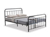 Darcy Queen Bed Frame- Metal Black