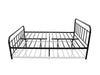 Darcy Queen Bed Frame- Metal Black