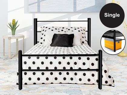 Sol Bed Frame Single Black