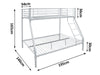 Triple Bunk Bed White 36cm top guardrail