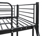 Triple Bunk Bed Black 36cm top guardrail