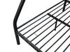 Triple Bunk Bed Black 36cm top guardrail