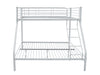 Triple Bunk Bed White 36cm top guardrail